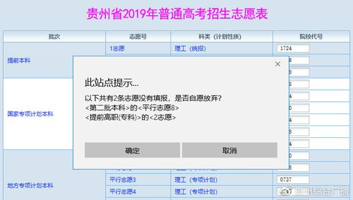 貴州高考考生貴州省2019年高考網(wǎng)上填報(bào)志愿系統(tǒng)考生操作指南