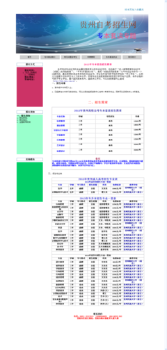 貴州自考網(wǎng)專本套讀頁面制作